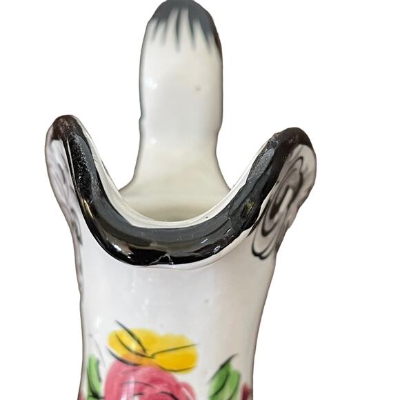 Vintage Portugal Pottery Pitcher & Bowl Plate Vestal Alcobaca Hand Painted Farm - Picture 8 of 16